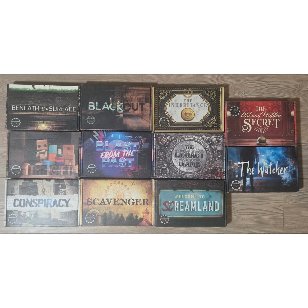 Deadbolt Mystery Society 11 Box Bundle Escape Room Puzzle Games Collection Lot